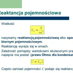 Reaktancja pojemnościowa kondensatora: kompletny wzór i obliczenia