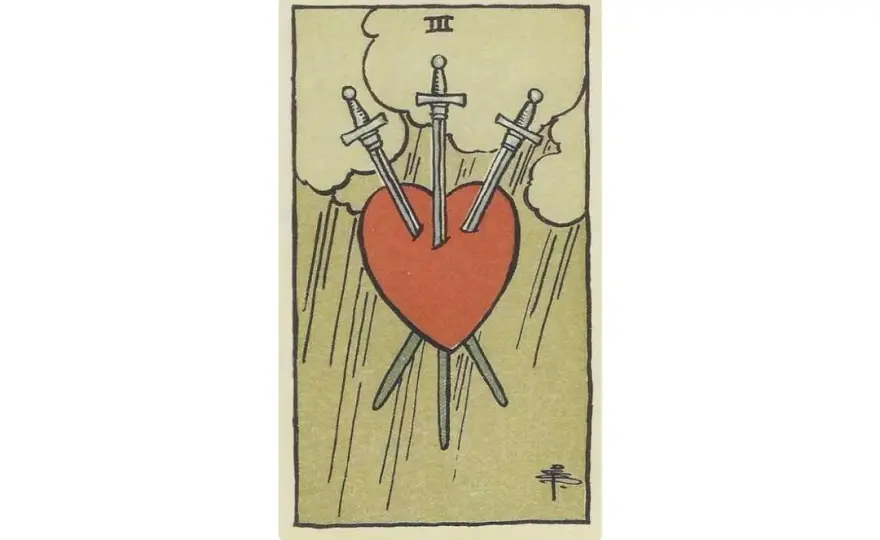  Trójka mieczy tarot - znaczenie tajemniczej karty, interpretacja, symbolika